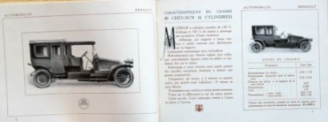 Renault Automobiles Modelprogram 1911 Carbrochure (5253)